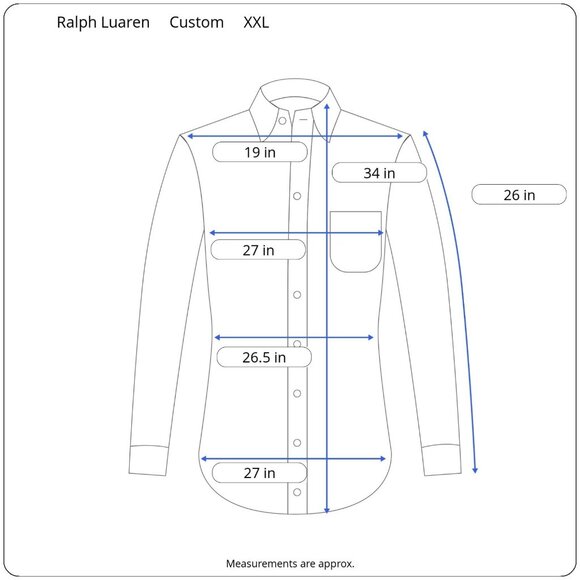 Ralph Lauren Custom Fit Shirt XXL Green Gingham Double Layer Cotton Button Down - Picture 2 of 14